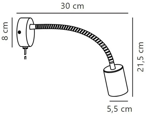 Nordlux - Faretto da parete EXPLORE 1xGU10/7W/230V