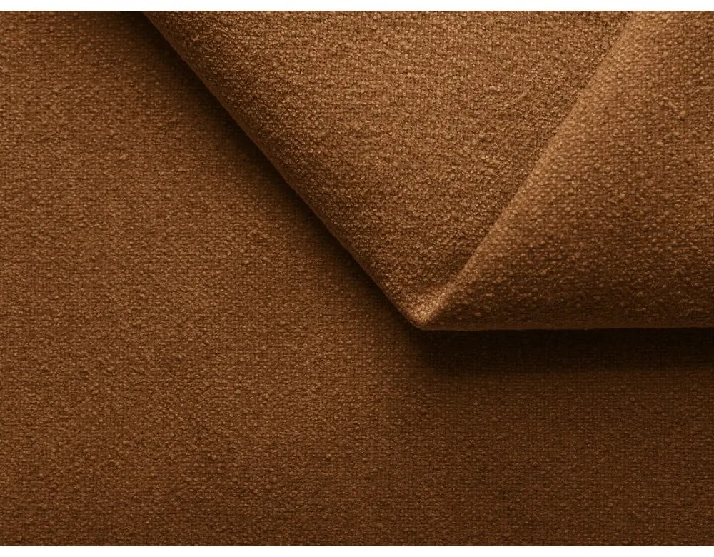 Letto matrimoniale imbottito in terracotta con vano contenitore con griglia da 160x200 cm Kiana - Makamii