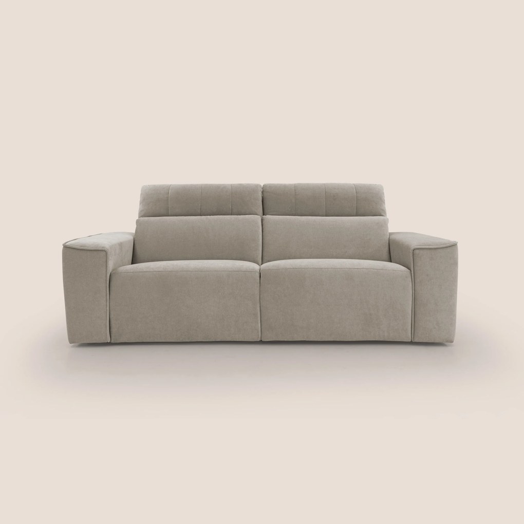 Clark Divano modulare con opzione relax elettrico in tessuto smacchiabile impermeabile T17