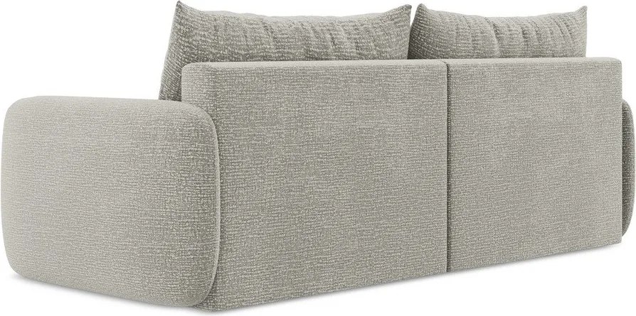 Divano grigio chiaro allungabile/con contenitore 238 cm Kalena – Makamii