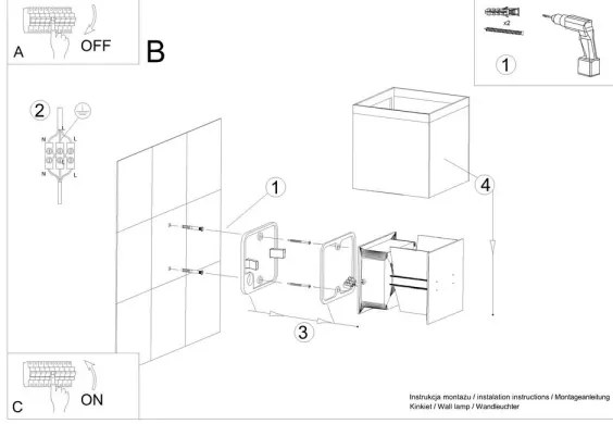 Applique a LED da esterno LUCA LED/6W/230V IP54