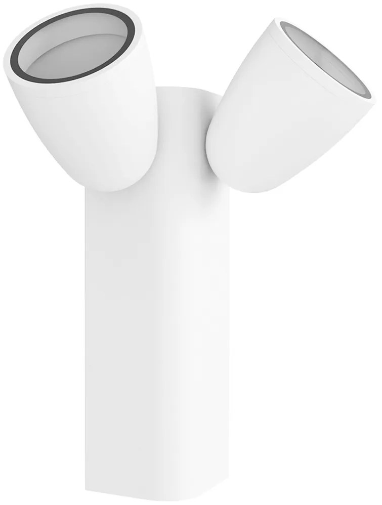 Applique da Esterno Orientabile IP65 2xGU10 serie AXIS - Bianca