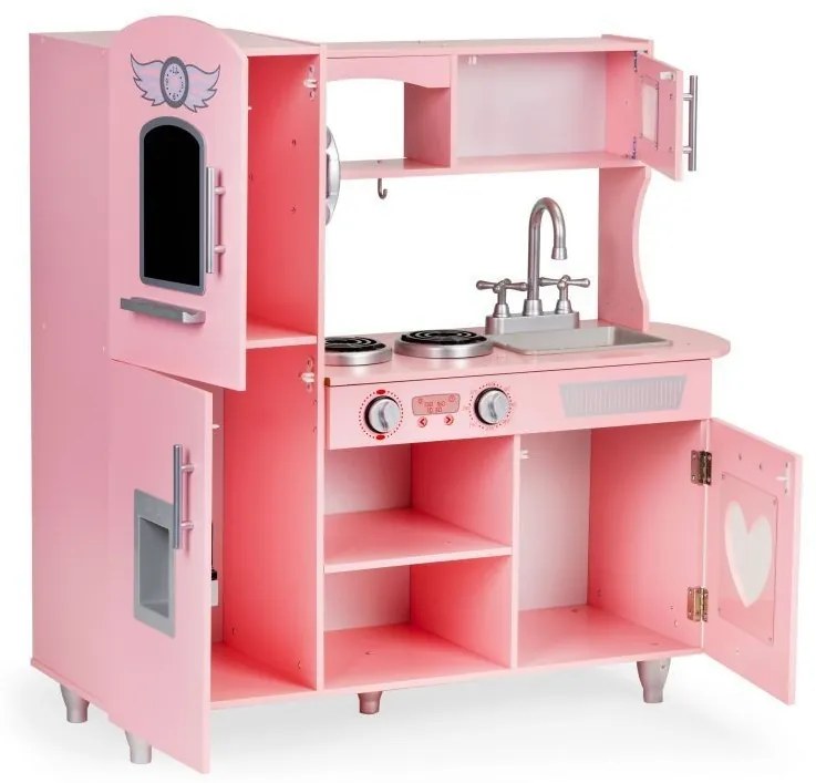 Cucina in legno per bambine in rosa