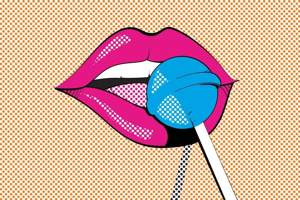 Carta da parati – Lecca-lecca pop art