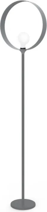 Lampada da terra Nucleo Mono grigio H 180 cm ø40 cm E27 MAX42W LUMICOM