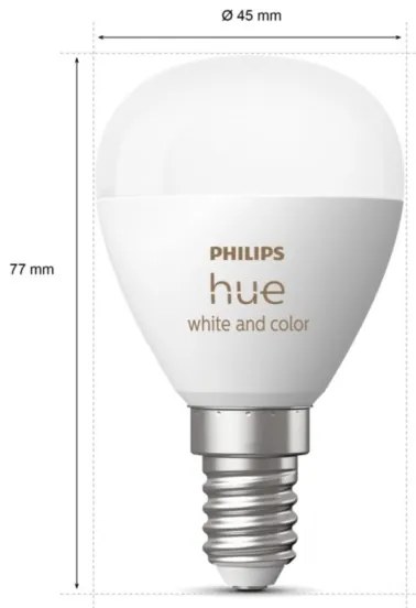 Lampadina LED RGBW dimmerabile Philips Hue WACA P45 E14/5,1W/230V 2000-6500K