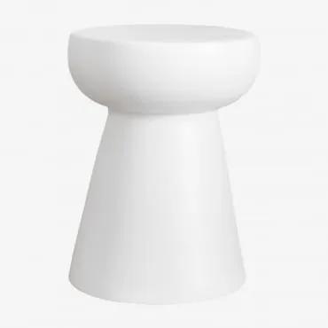 Tavolino rotondo in ceramica Karus Bianco - Sklum