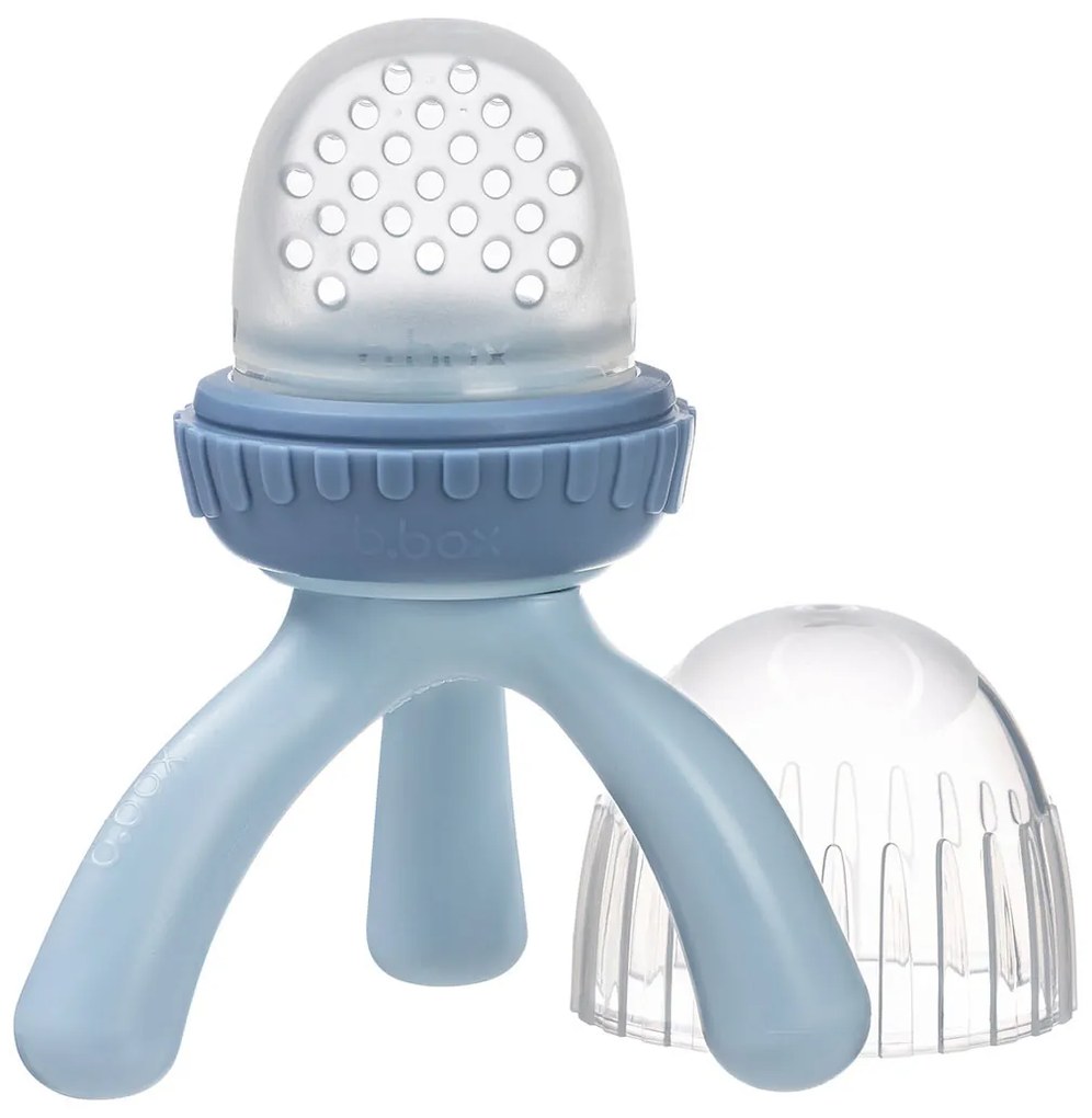 Ciuccio per alimenti e massaggiagengive - blu chiaro