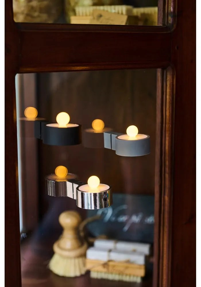Decorazioni luminose grigie in set di 2 Amalia - Sirius