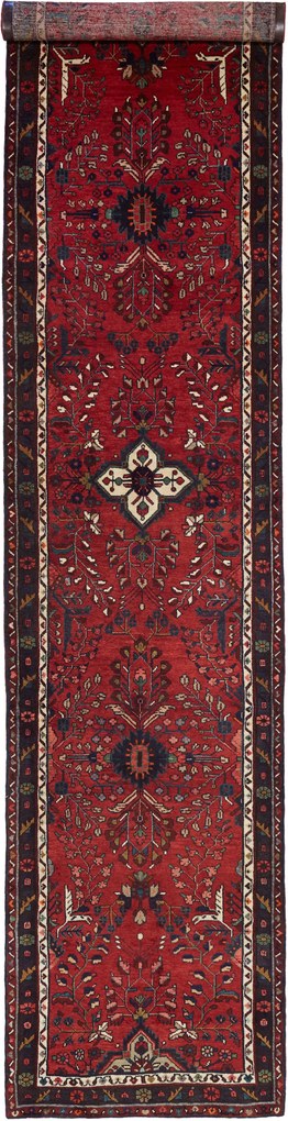 Hamedan Tappeto persiano 480 x 100 Rosso (Iran) Annodato A Mano