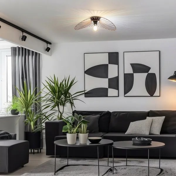 Brilagi - Lampadario LED a soffitto CERIA WIRE 1xE27/40W/230V 40x56 cm bronzo