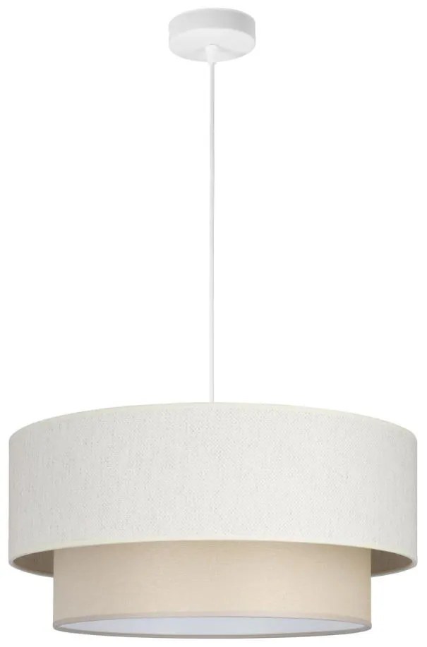 Lampadario a cavo NATIA 1xE27/60W/230V crema