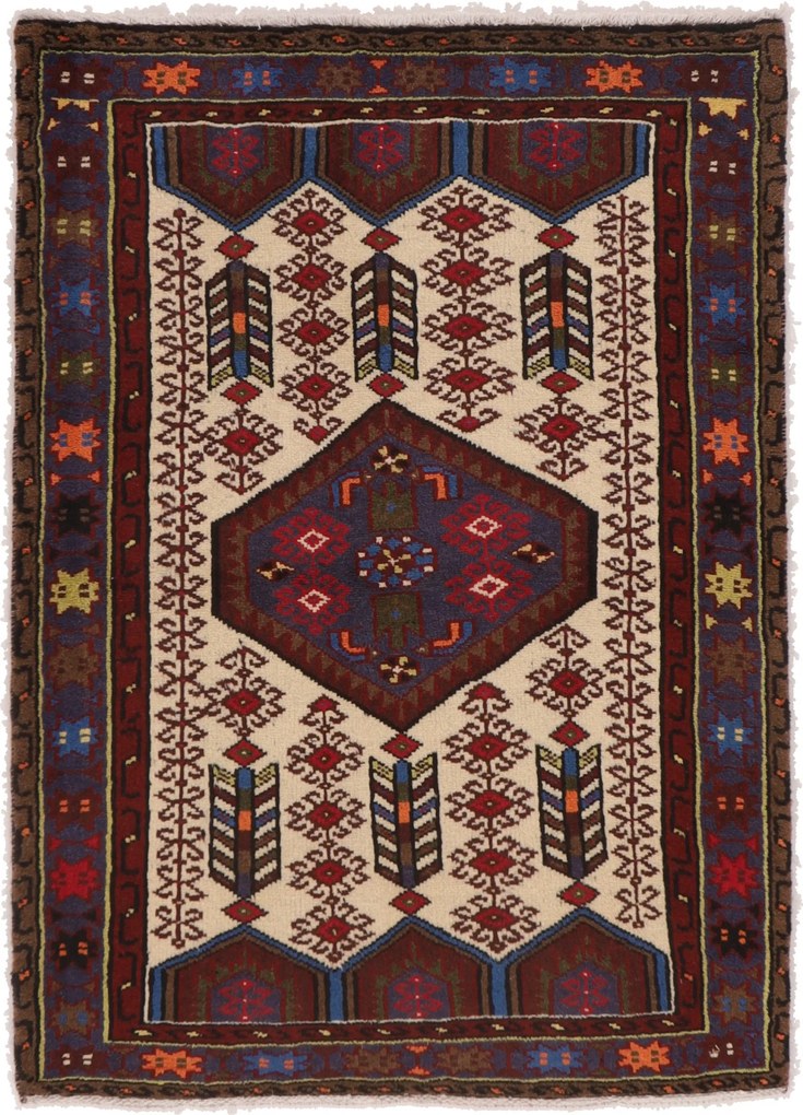 Hamedan Tappeto 150 x 110 (Iran) Annodato A Mano