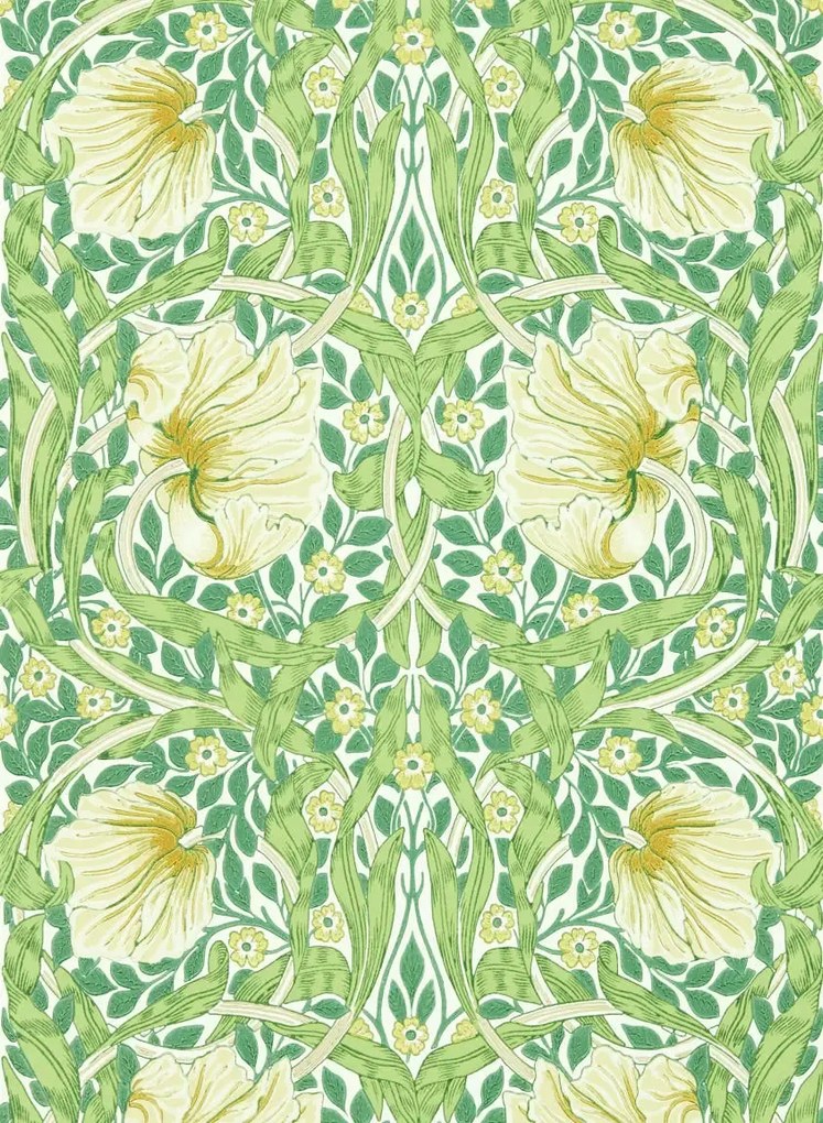 Morris & Co Carta da parati Pimpernel - Weld/ Leaf Green