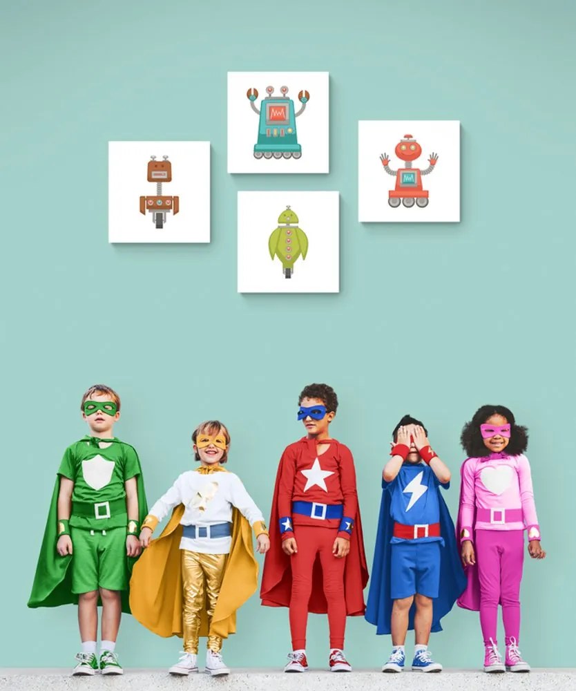 Set di quadri – Gruppo di robot