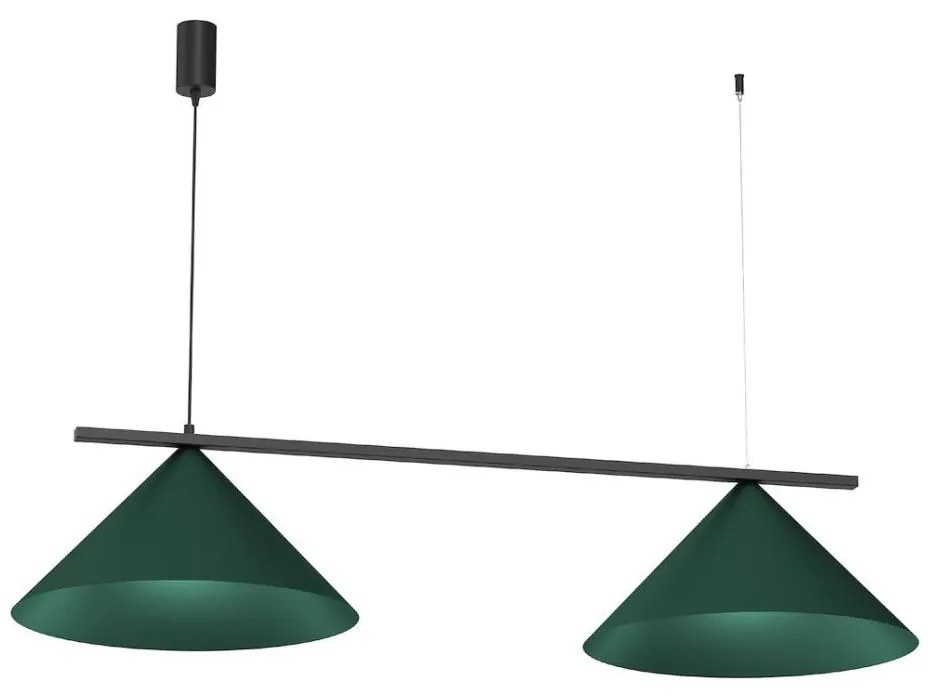 Lampadario a sospensione CAPITAL 2xGX53/15W/230V verde