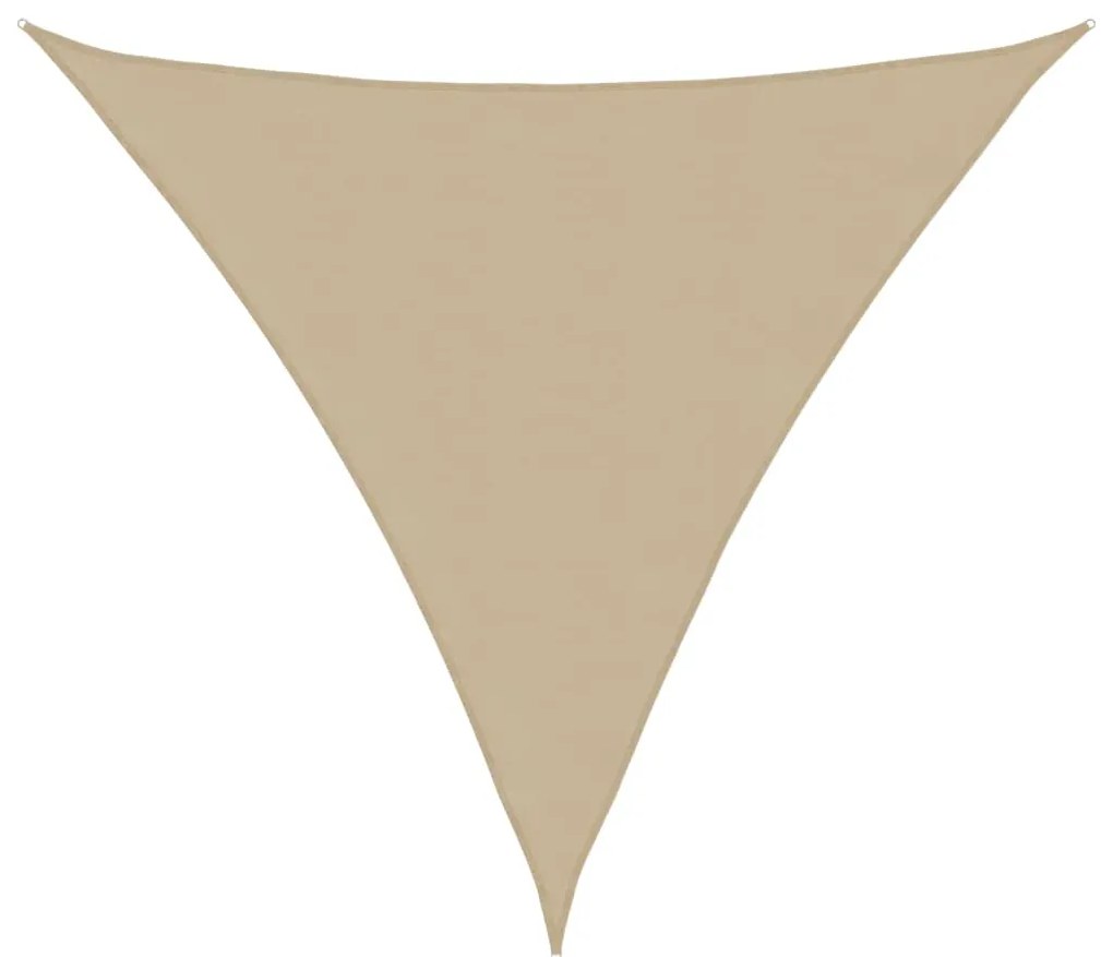 Parasole A Vela İn Tessuto Oxford Triangolare 6x6x6 M Beige /