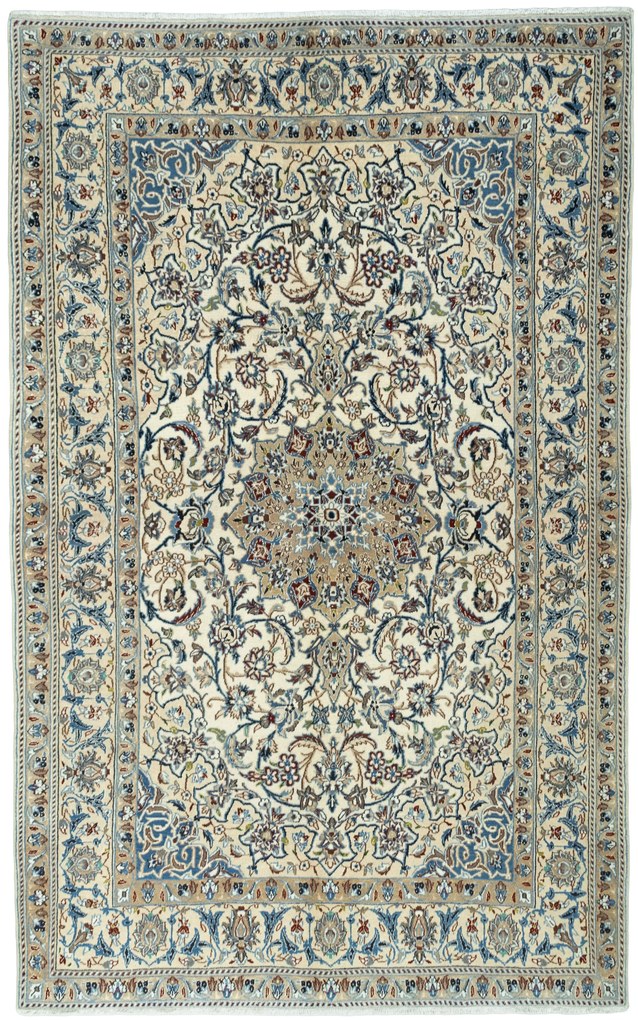 Nain Tappeto persiano 260x160 Beige (Iran) Annodato A Mano