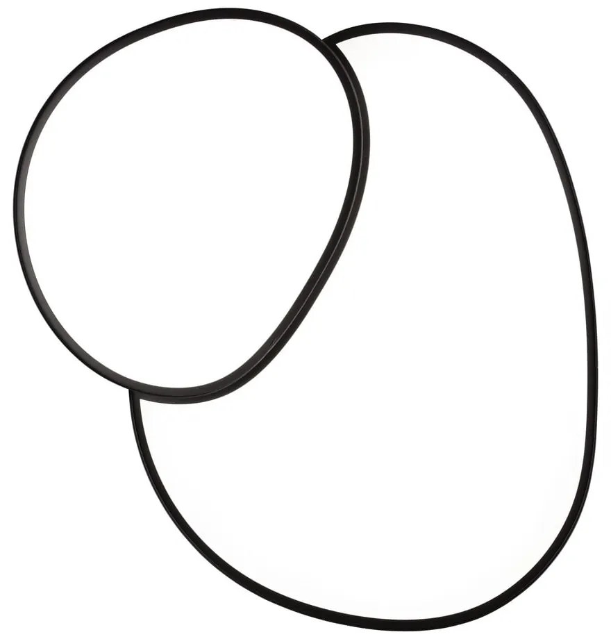 Plafoniera LED nera 63,5x77 cm Rise - Trio