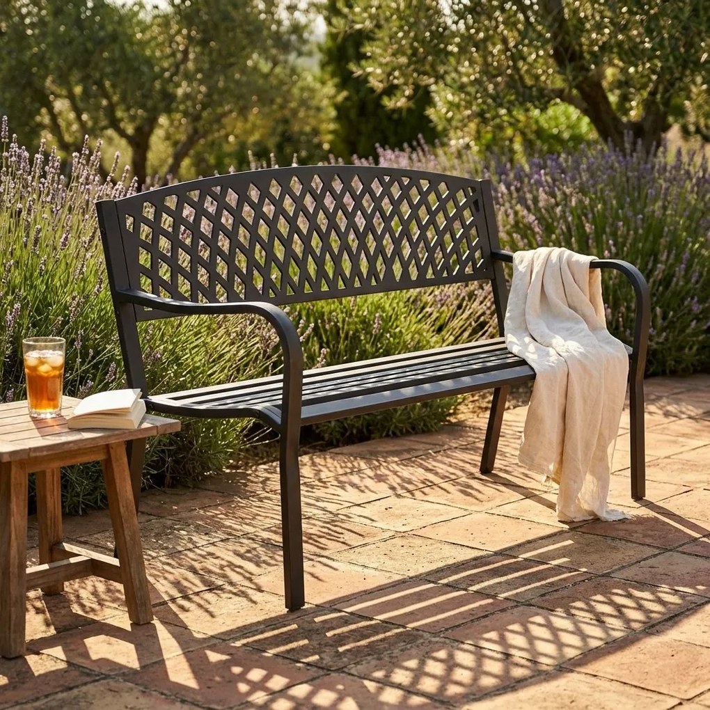 AMADO - panchina da giardino 2 posti in ferro