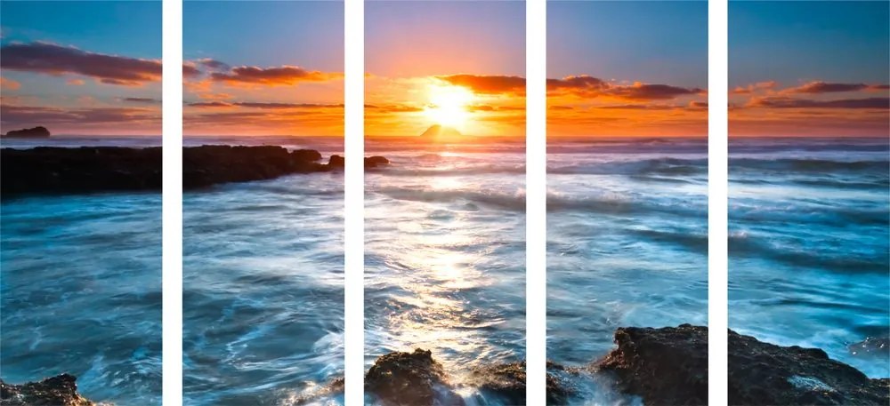 Quadri 5 pezzi – Tramonto romantico