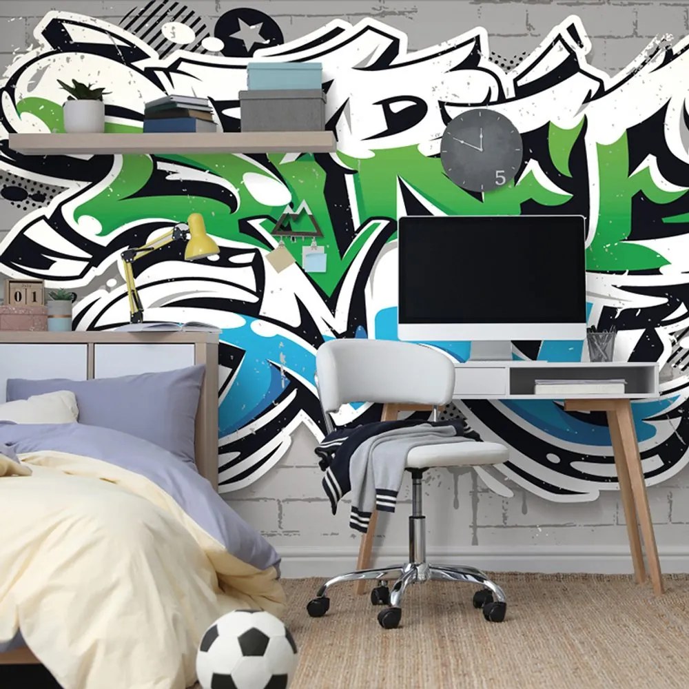 Carta da parati – Scritta Street Art moderna