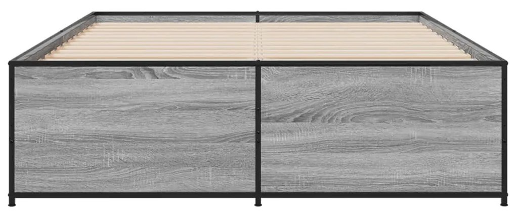 Giroletto grigio sonoma 135x190 cm in legno multistrato metallo