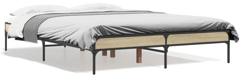 Giroletto Rovere Sonoma 120x190 Cm İn Legno Multistrato Metallo /