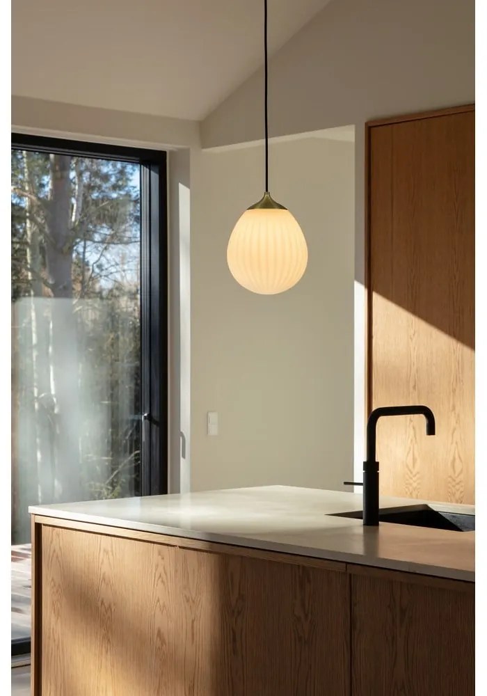 Paralume in bianco-oro ø 21 cm Around the World Mini - UMAGE