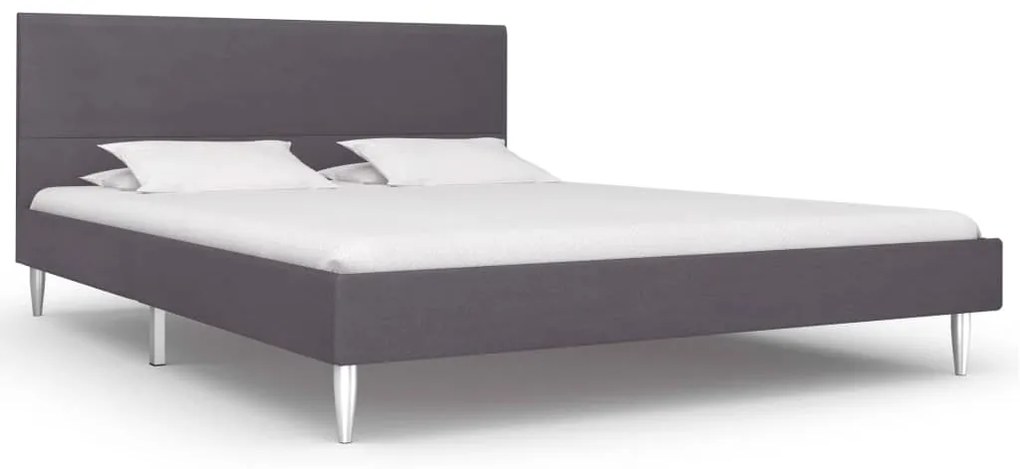 Giroletto Senza Materasso Grigio 135x190 Cm İn Tessuto /