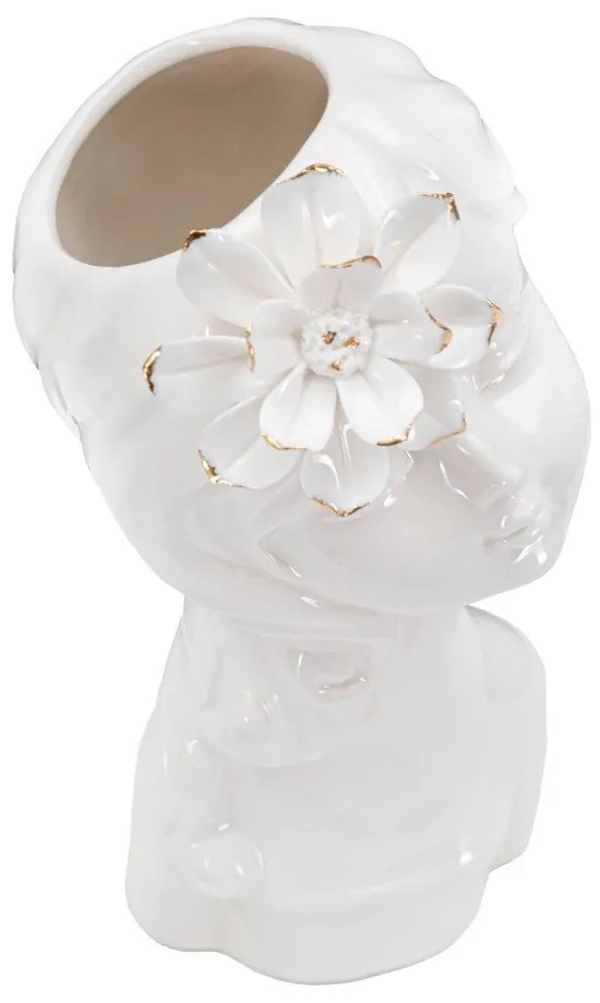Vaso in porcellana bianca Young Lady - Mauro Ferretti