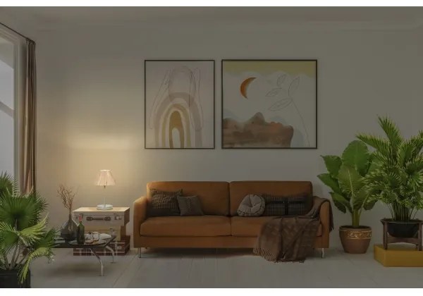 Ledvance - Lampada da tavolo DECOR RAFFIA 1xE27/15W/230V bastone di rafia