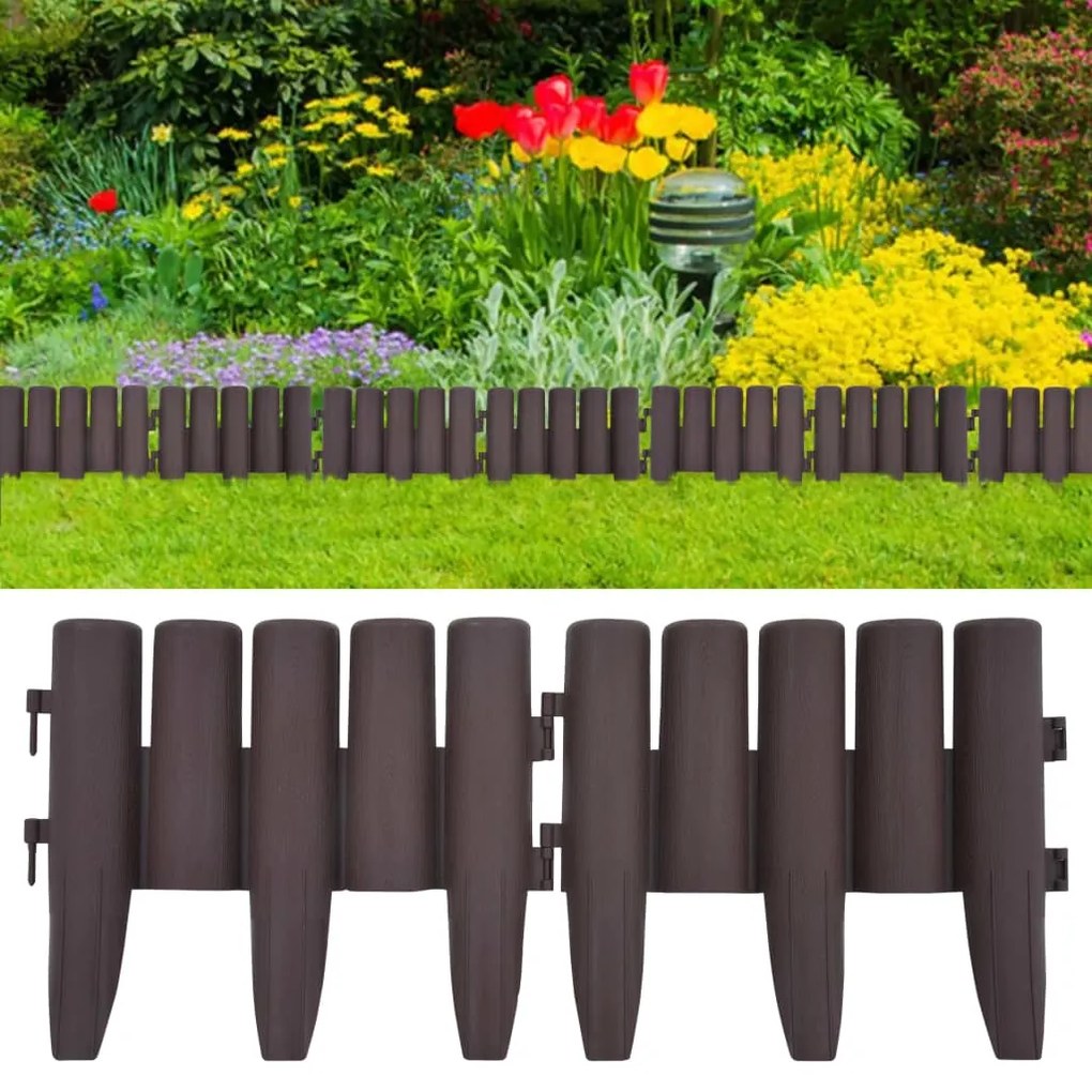 Bordature Per Prato 36 Pz Marroni 10 M İn Pp /