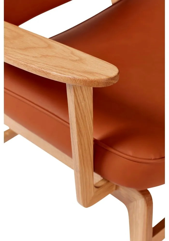 Poltrona in similpelle arancione Haze - Hübsch