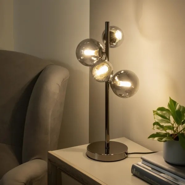BRILAGI - vetro di ricambio per lampadario, applique e lampada MISTEL, MILLA Ø 15 cm, fumé