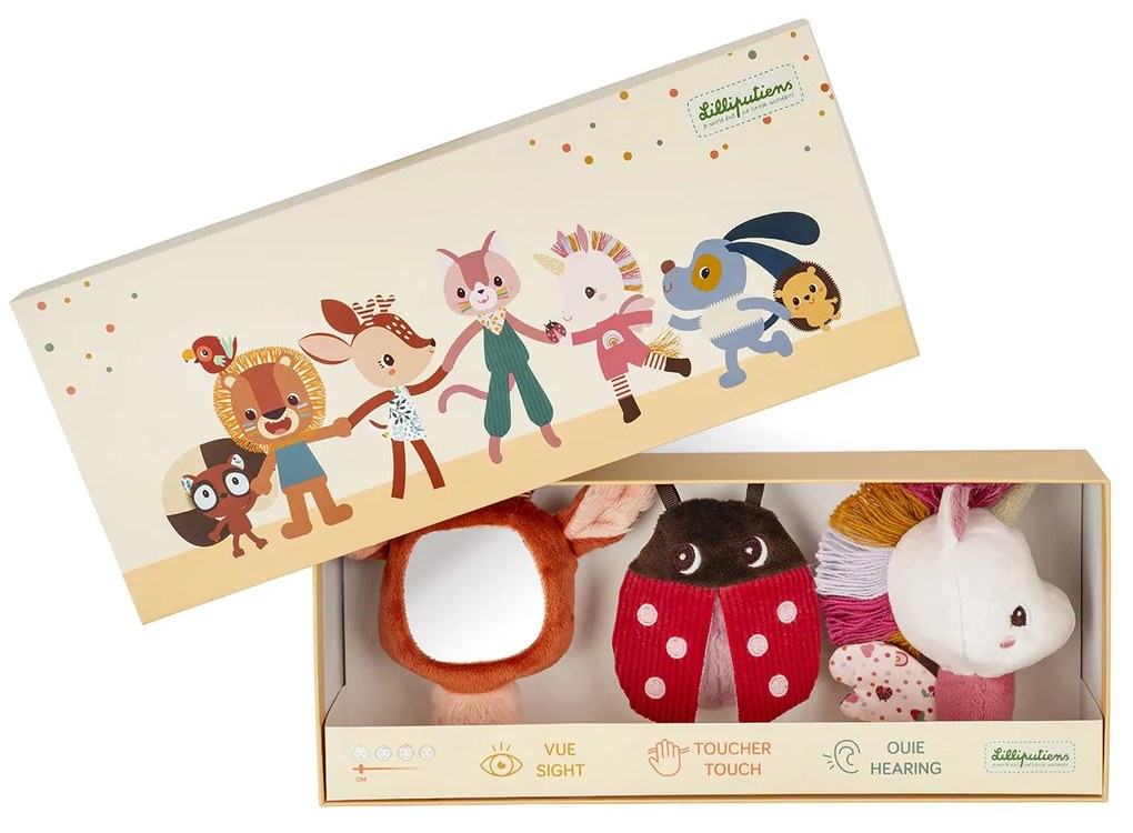 Lilliputiens - Set sonaglio sensoriale per bambini - Lena