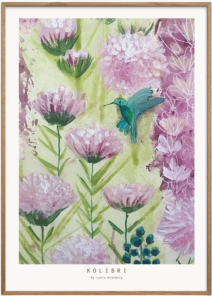 Stampa digitale incorniciata Kolibri