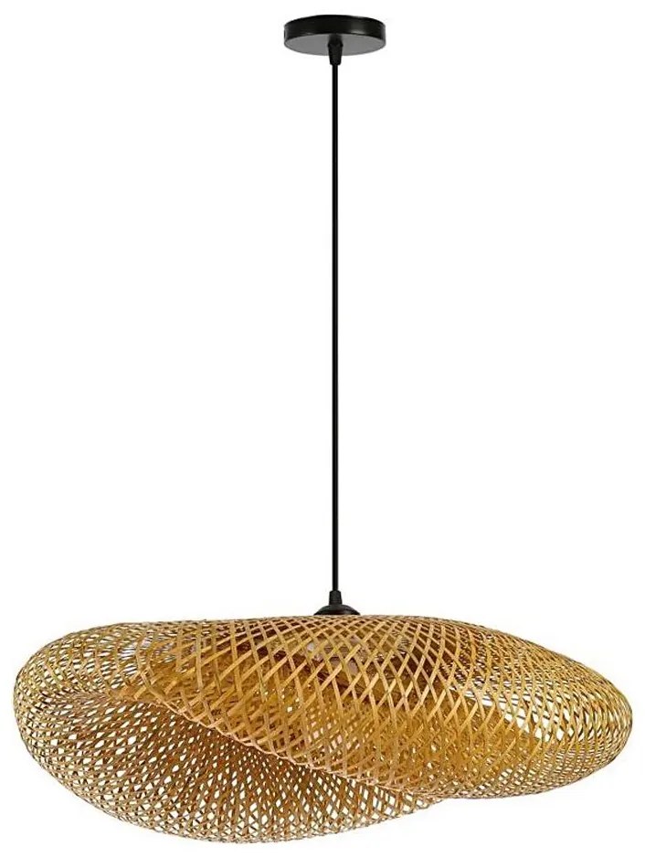 Immax 08270L - Lampadario a sospensione con filo HILO 1xE27/40W/230V diametro 80 cm bambù