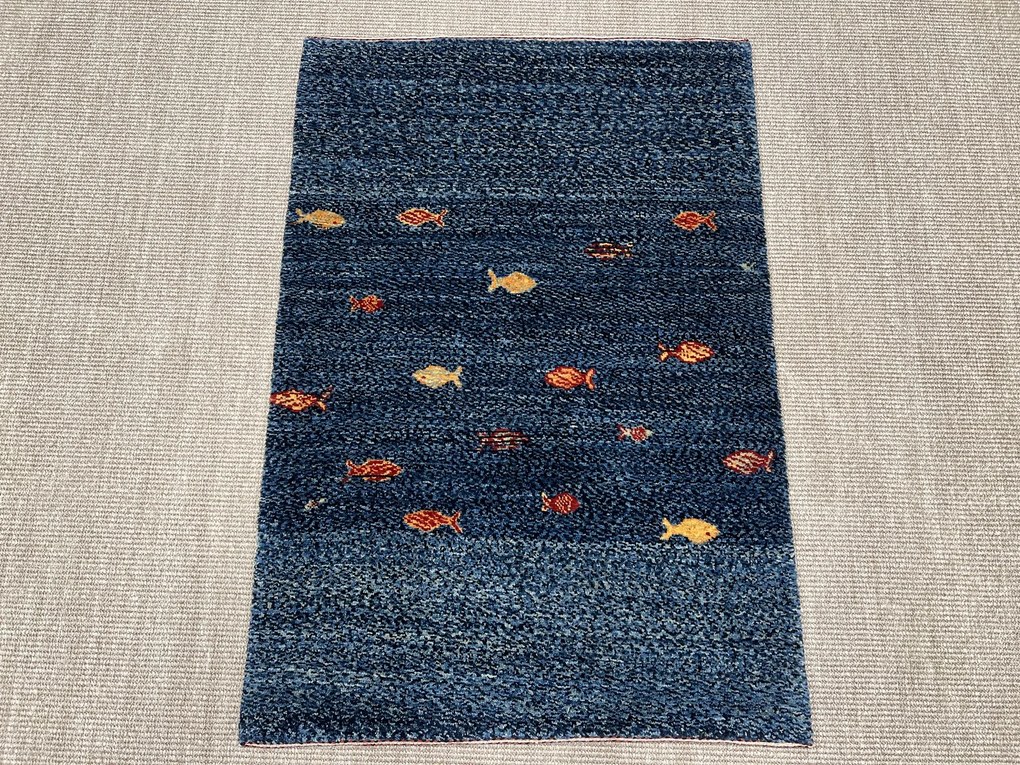 Loribaft Tappeto persiano 110 x 80 Blu (Iran) Annodato A Mano