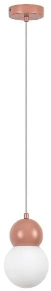 Rabalux 72280 - Lampadario a sospensione con filo GELLIA 1xG9/38W/230V rosa