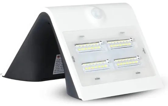Applique a LED solare con sensore LED/3W/3,7V 3000/4000K IP65 bianco