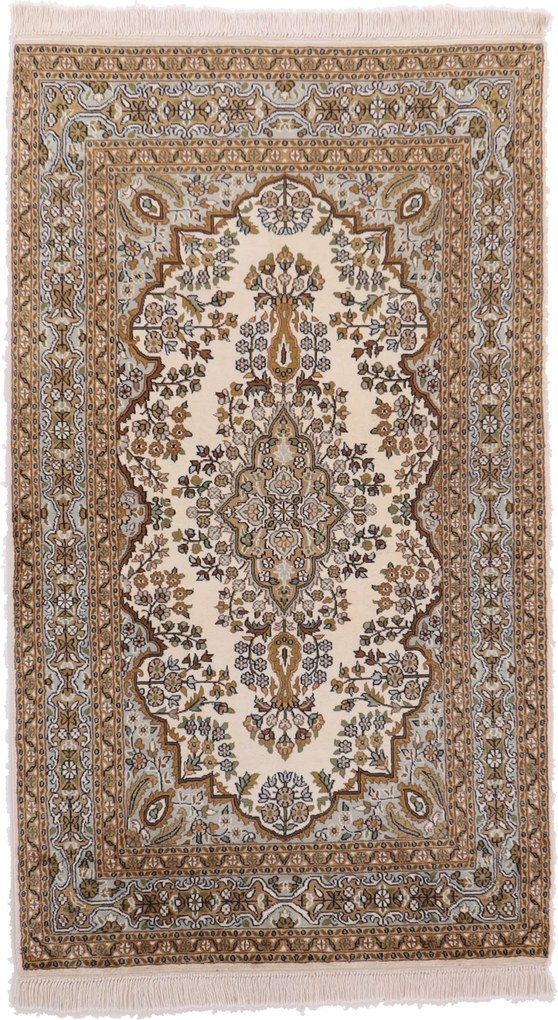 Cashmere Silk Tappeto orientale 90x160 (Indian) Annodato A Mano