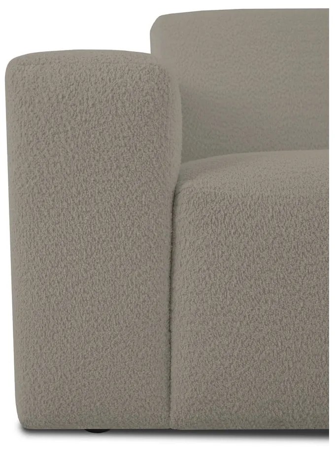 Divano angolare marrone chiaro in tessuto bouclé (a U) Roxy - Scandic