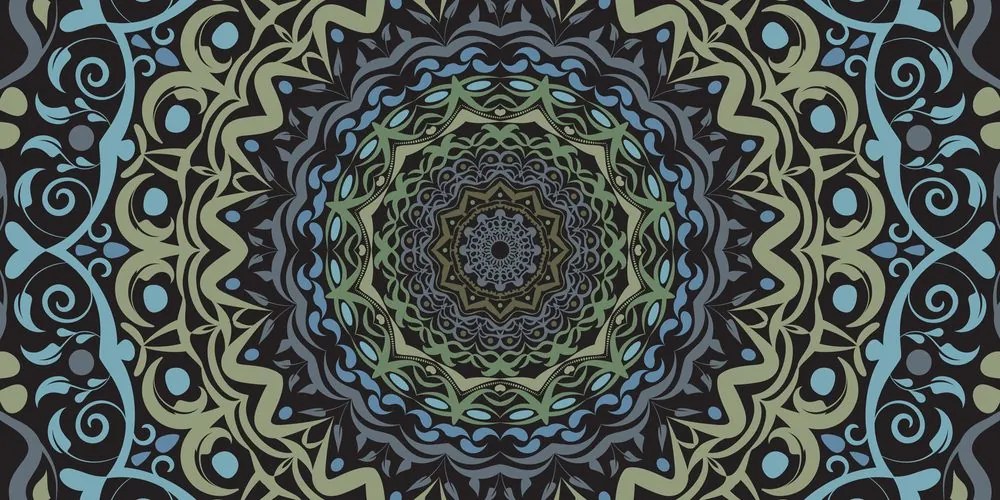 Stampa su tela – Mandala astratta in stile vintage