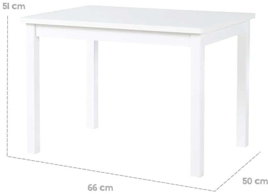 Tavolino per bambini 50x66,5 cm – Roba