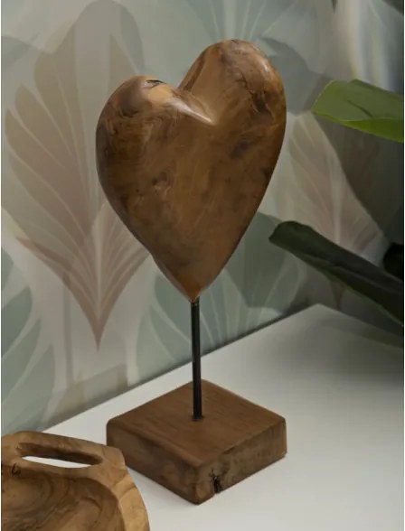 Scultura Dobu In Teak Riciclato Cm 20X12X37 (Pezzi Unici - Non Rip. In Serie)