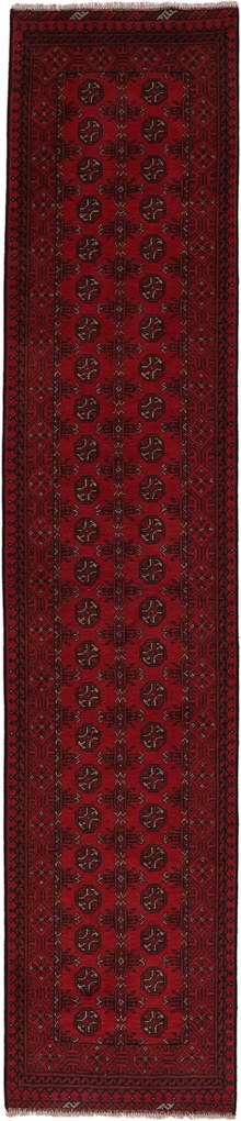 Afghan Tappeto 390x80 (Afghanistan) Annodato A Mano