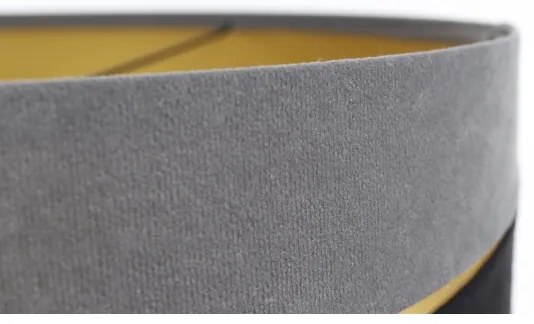 Lampadario a sospensione con filo SWING 1xE27/60W/230V nero/grigio/oro