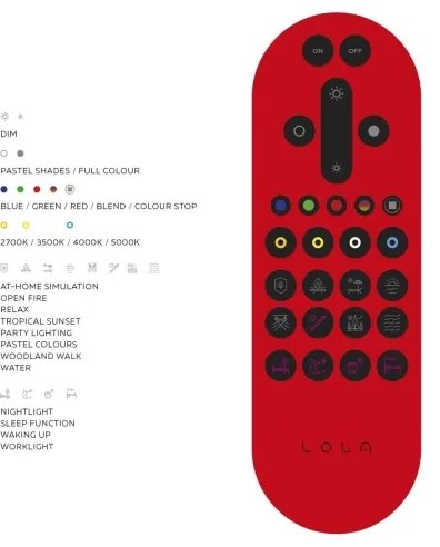 JUST LIGHT. 14682-16 -LED RGB Pannello fisso dimmerabile LOLA FLAT LED/28,5W/230V + TC