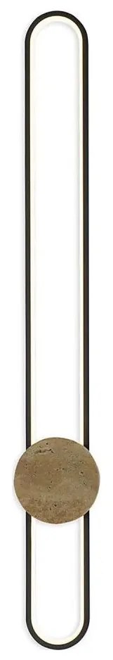 Lampada da parete LED FLORENTYNA LED/24W/230V 4000K nero/beige